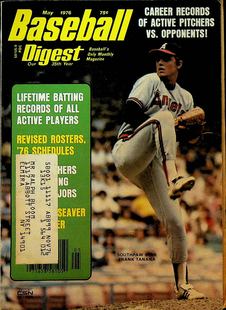 Baseball Digest May 1976 Frank Tanana