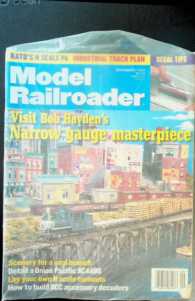 Model Railroader Magazine September 1998