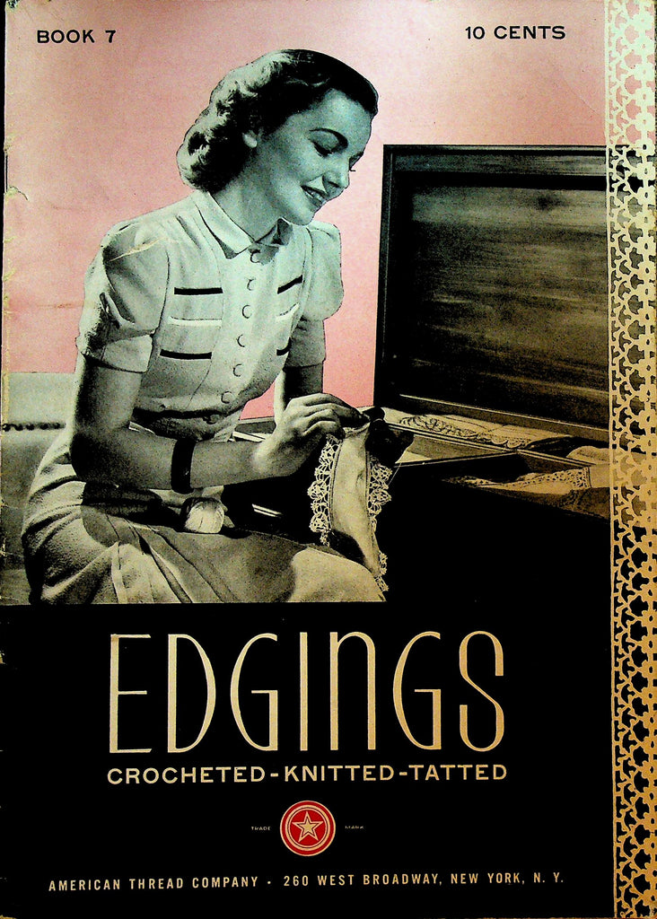 Edgings Crocheted Knitted Tatted Book