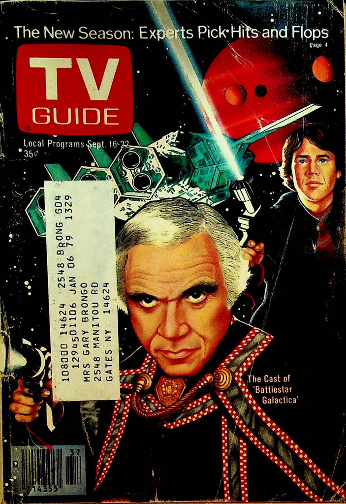 TV Guide September 16 1978 Battlestar Galactica