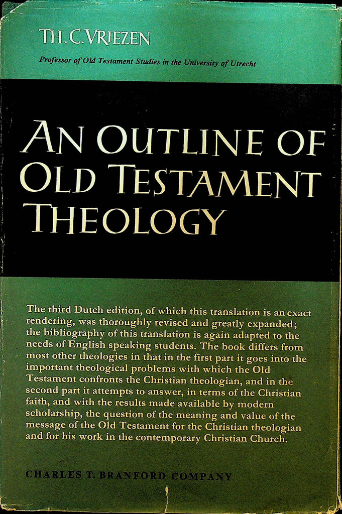 An Outline of Old Testament Theology by Th C Vriezen