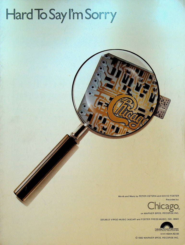 Hard To Say I'm Sorry by Chicago Sheet Music