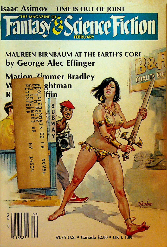 Magazine of Fantasy & Science Fiction February 1986