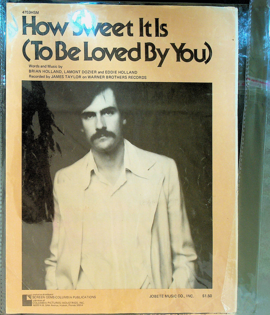 How Sweet It Is to Be Loved By You Sheet Music James Taylor