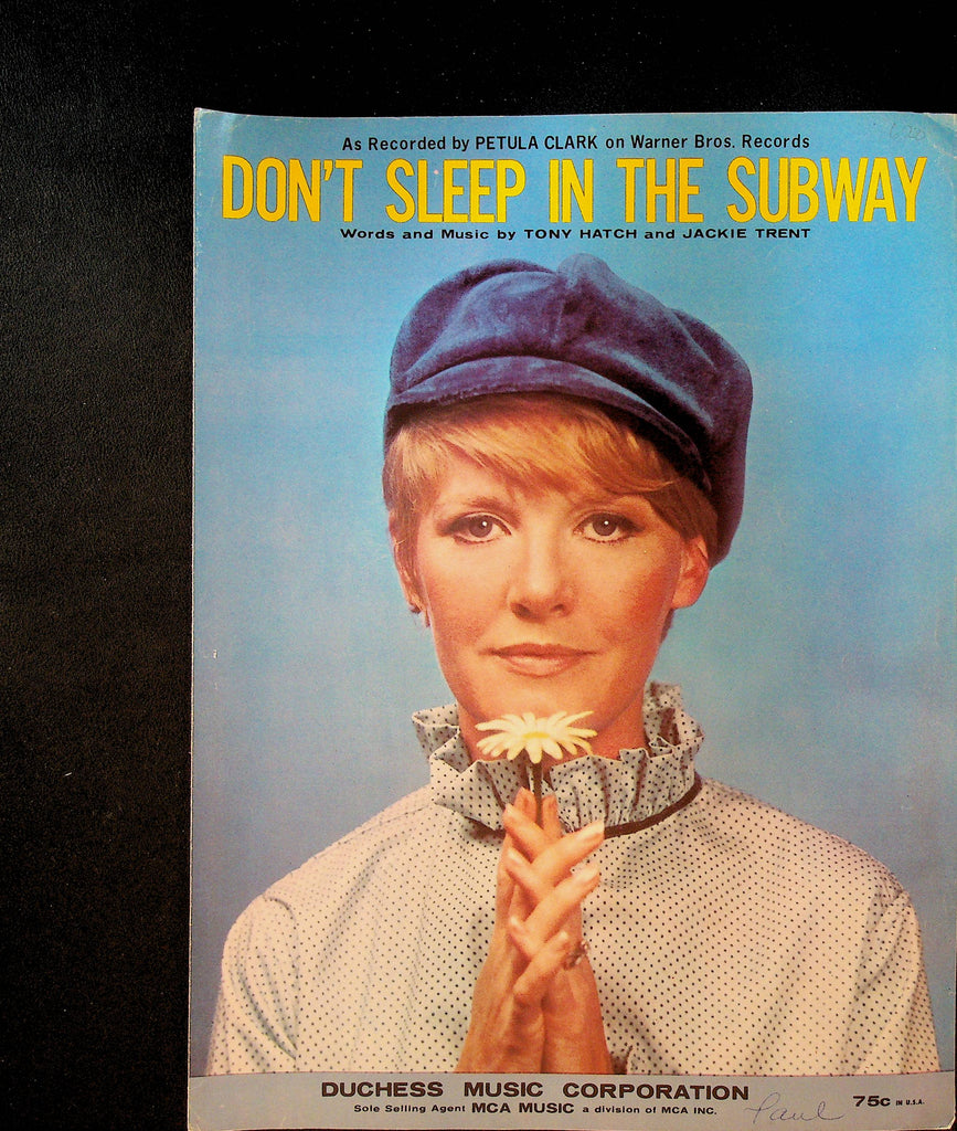 Don't Sleep in the Subway Sheet Music Petula Clark