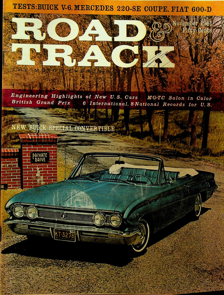 Road and Track November 1961