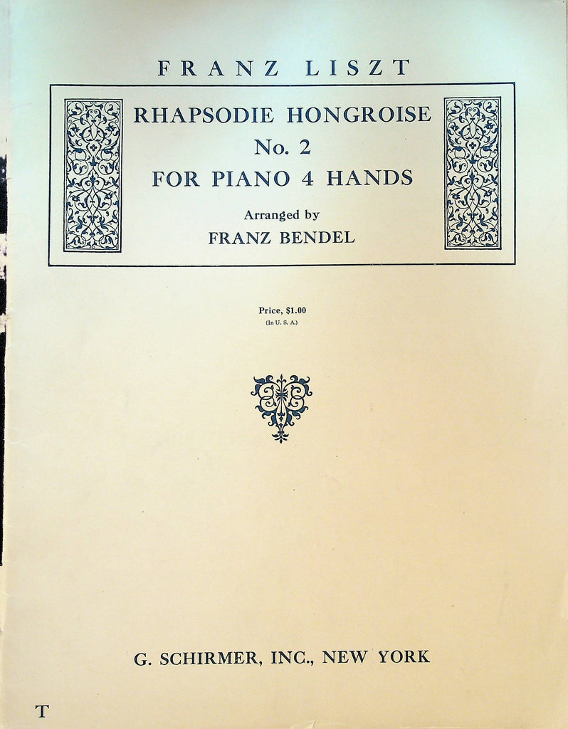 Franz Liszt Rhapsodie Hongroise #2 for Piano 4 Hands