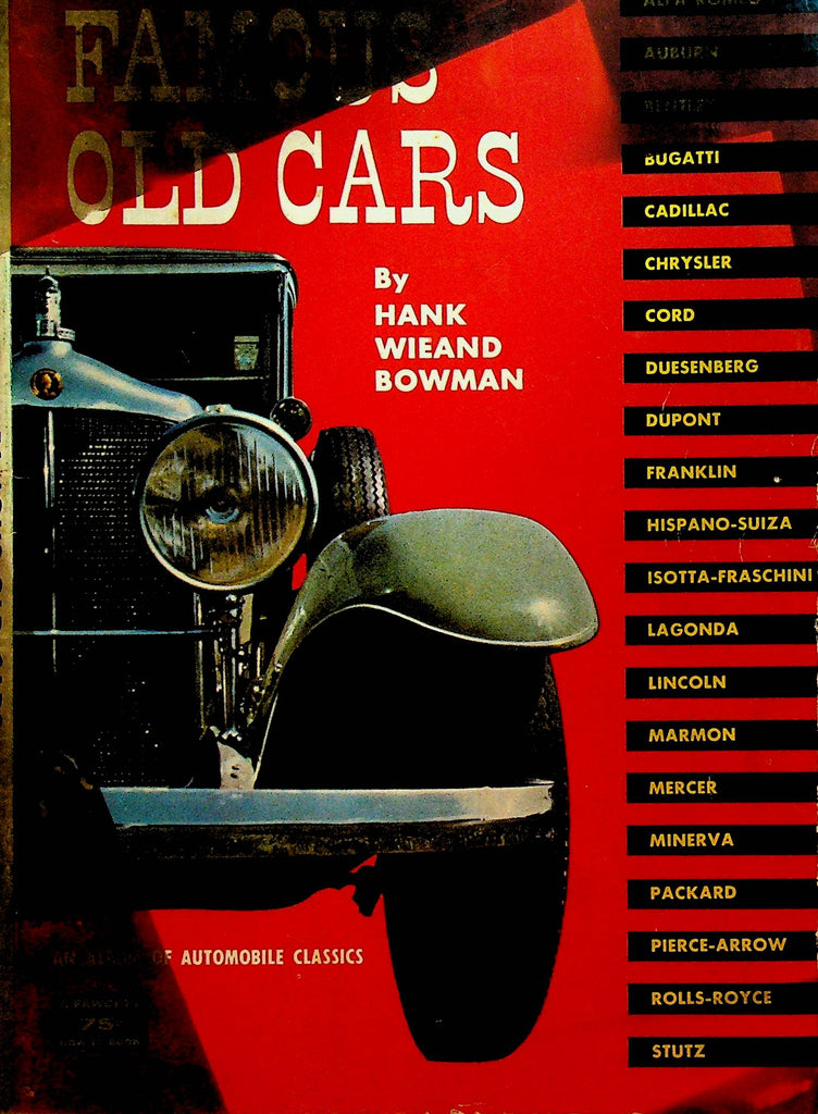 Famous Old Cars by Hank Wieand Bowman