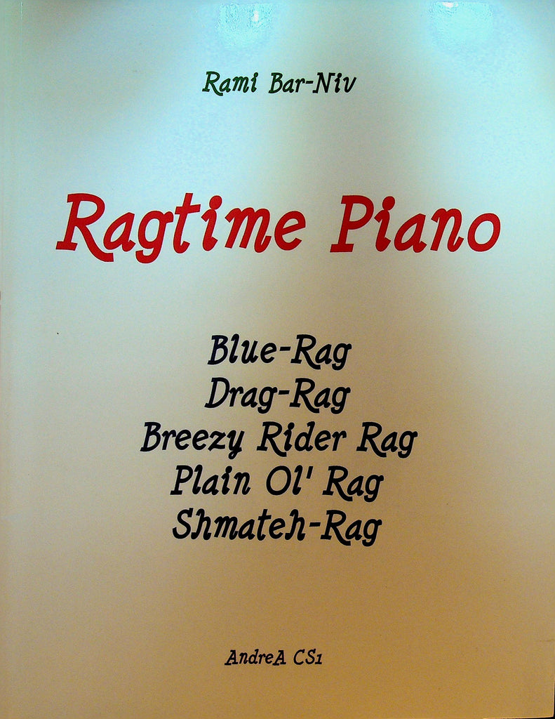 Ragtime Piano by Rami Bar-Niv Songbook