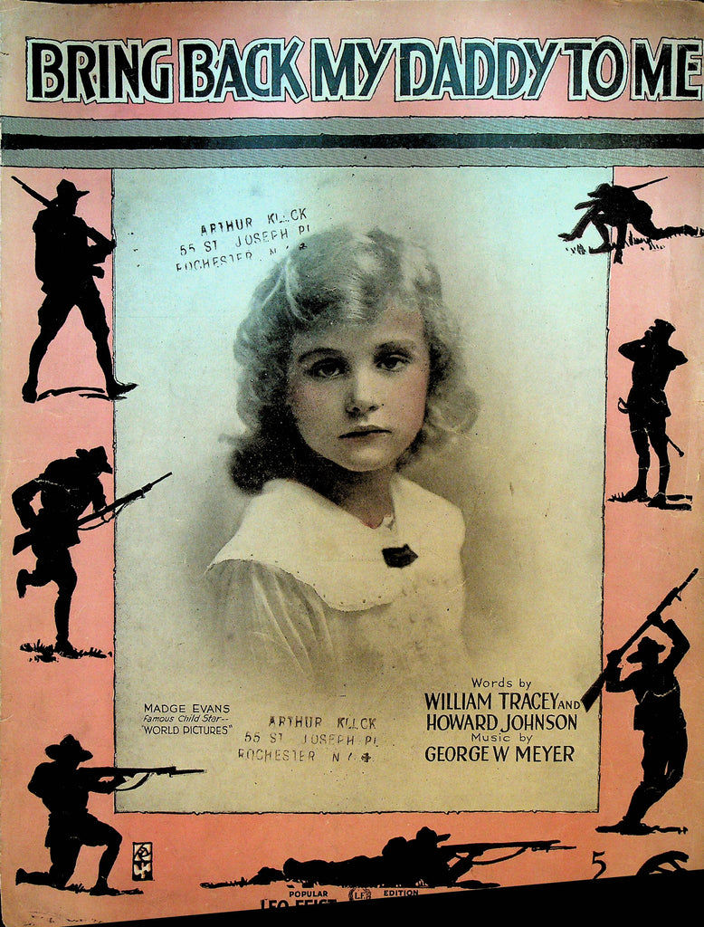 Bring Back My Daddy to Me Sheet Music