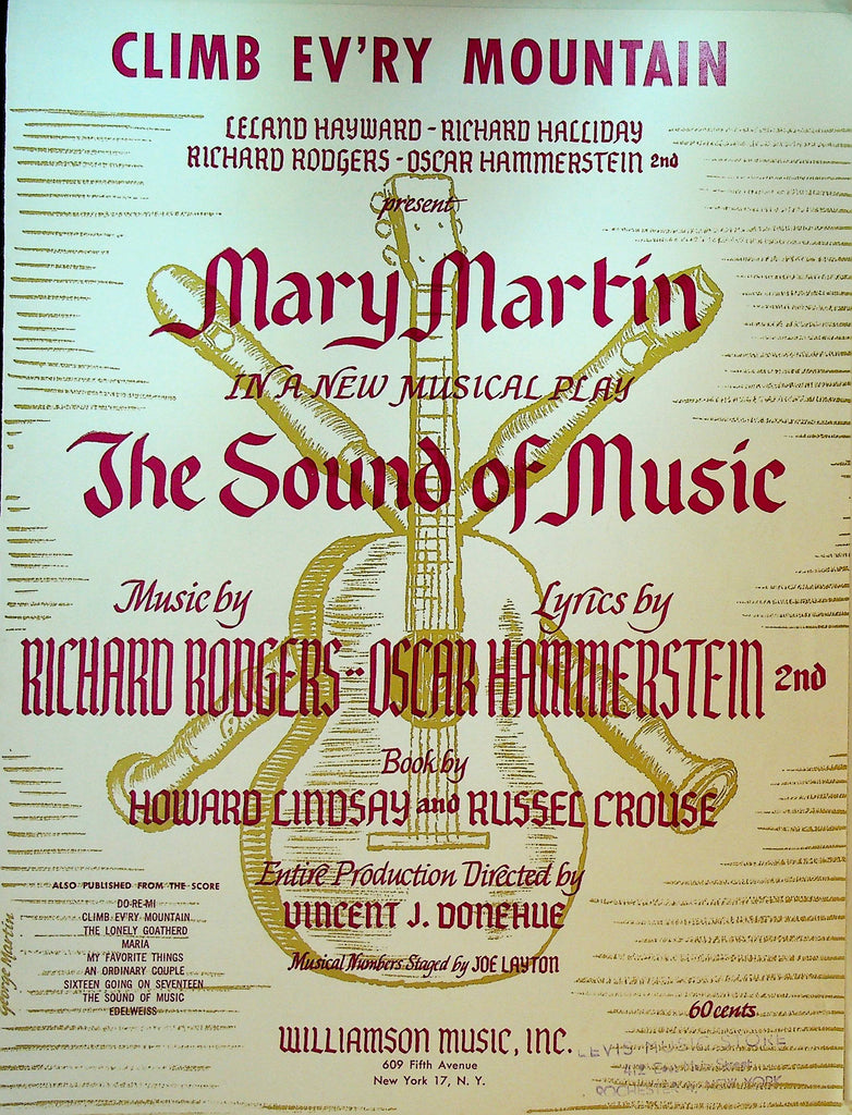 Climb Ev'ry Mountain Sheet Music