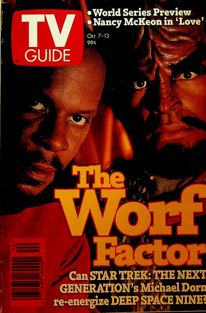 TV Guide October 7 1995 Star Trek TNG Worf