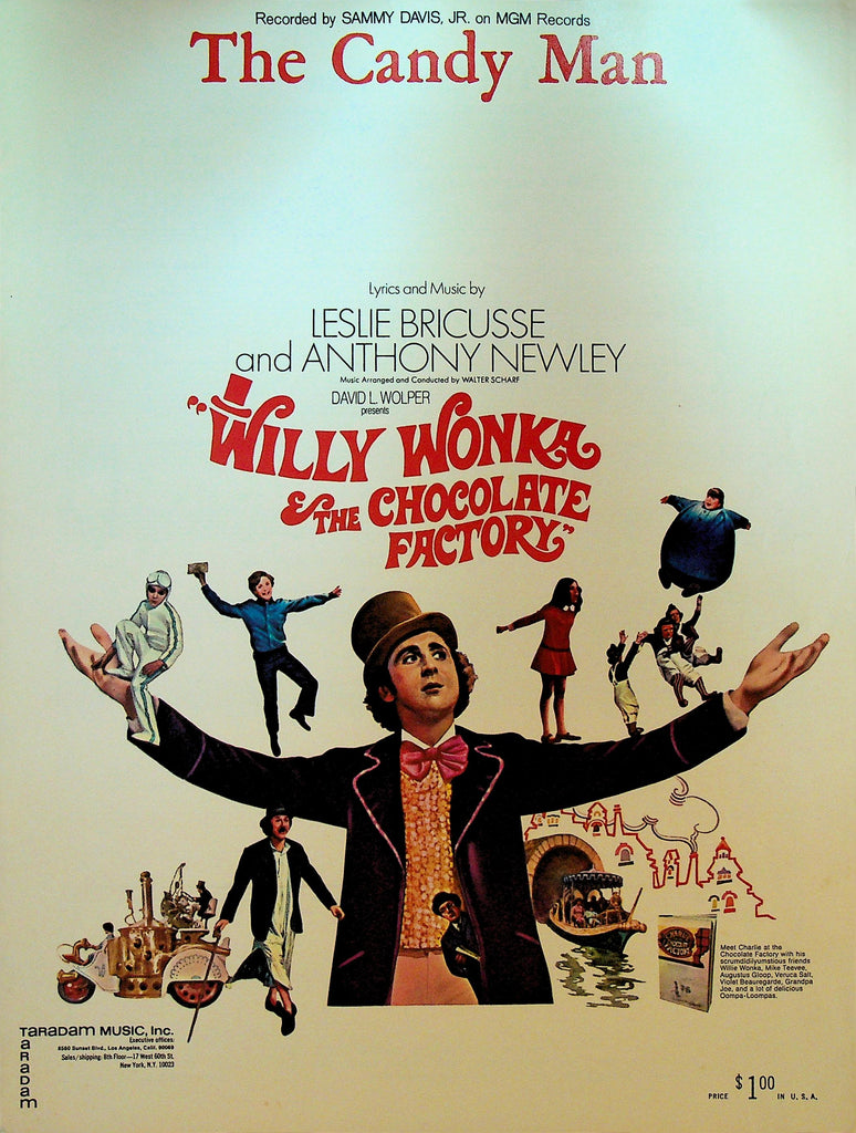 The Candy Man Sheet Music Willy Wonka and the Chocolate Factory