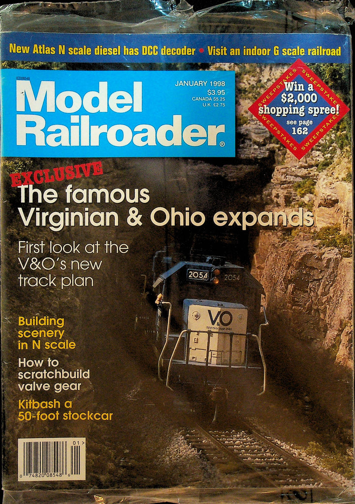 Model Railroader Magazine January 1998