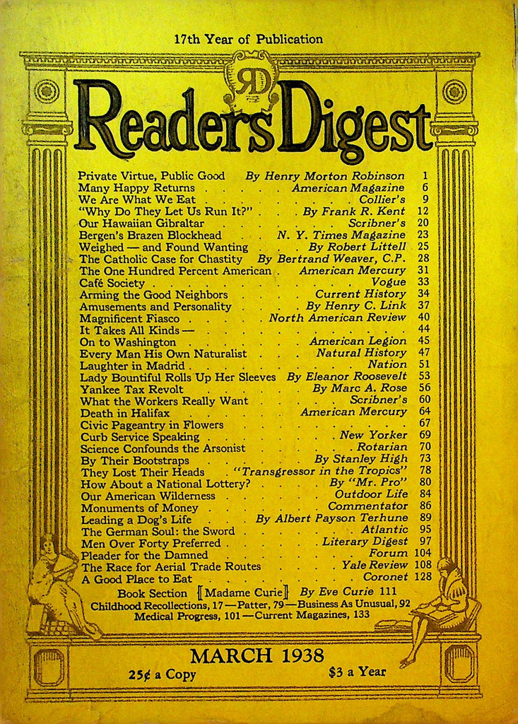 Reader's Digest March 1938