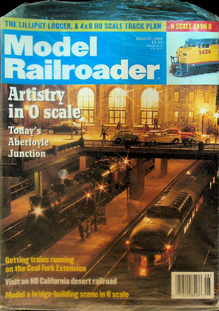 Model Railroader Magazine August 1998