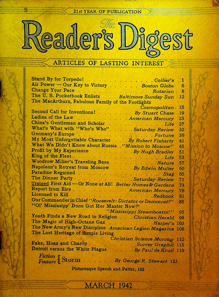 Reader's Digest March 1942