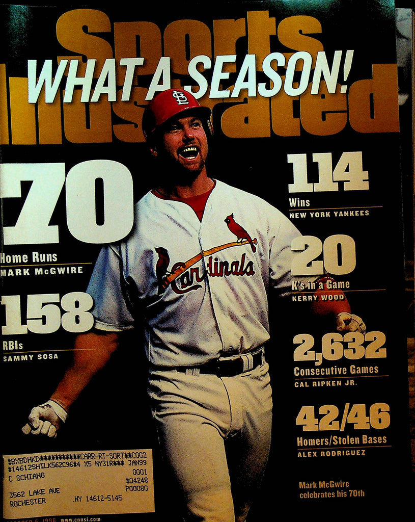 Sports Illustrated October 5 1998 Mark McGwire