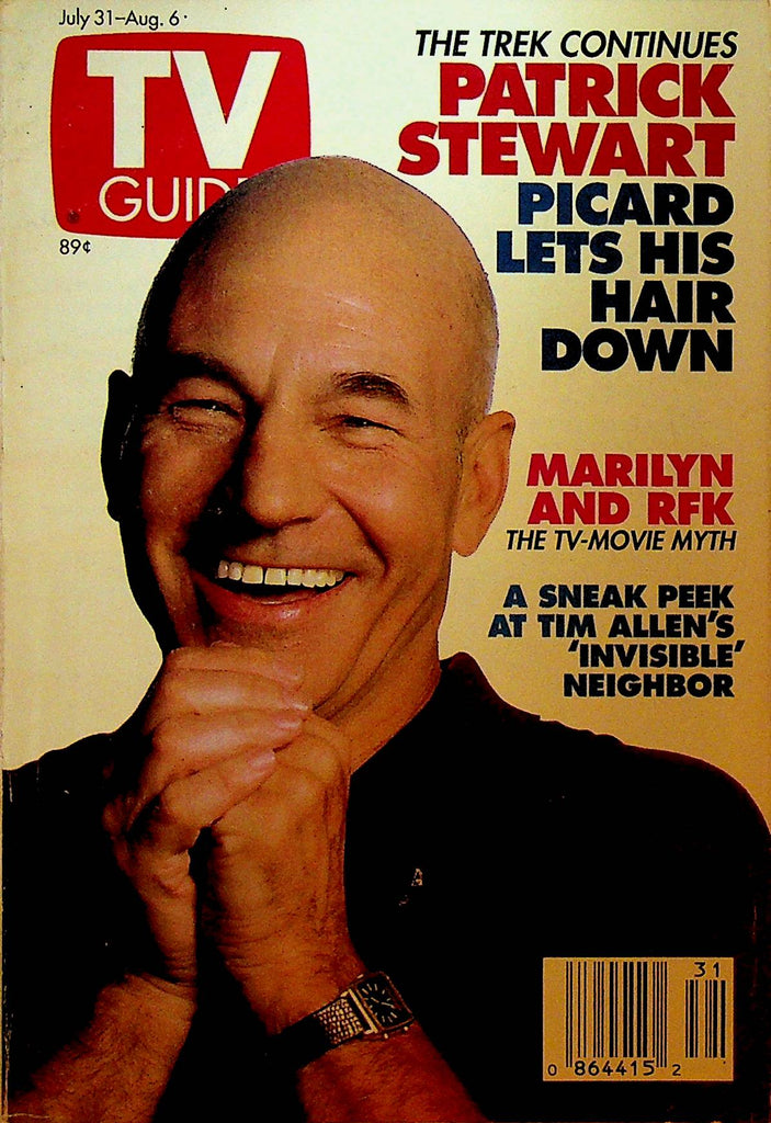 TV Guide July 31 1993 Patrick Stewart