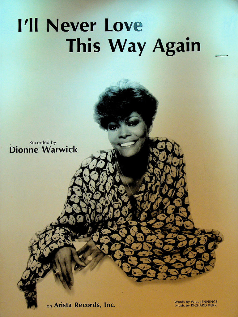 I'll Never Love This Way Again Sheet Music Dionne Warwick