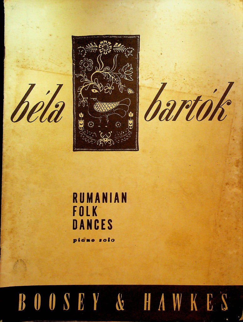Bela Bartok Rumanian Folk Dances Piano Solo Sheet Music