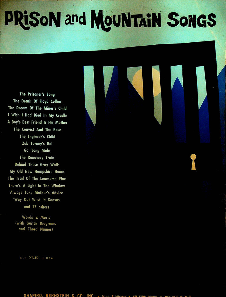 Prison and Mountain Songs Songbook