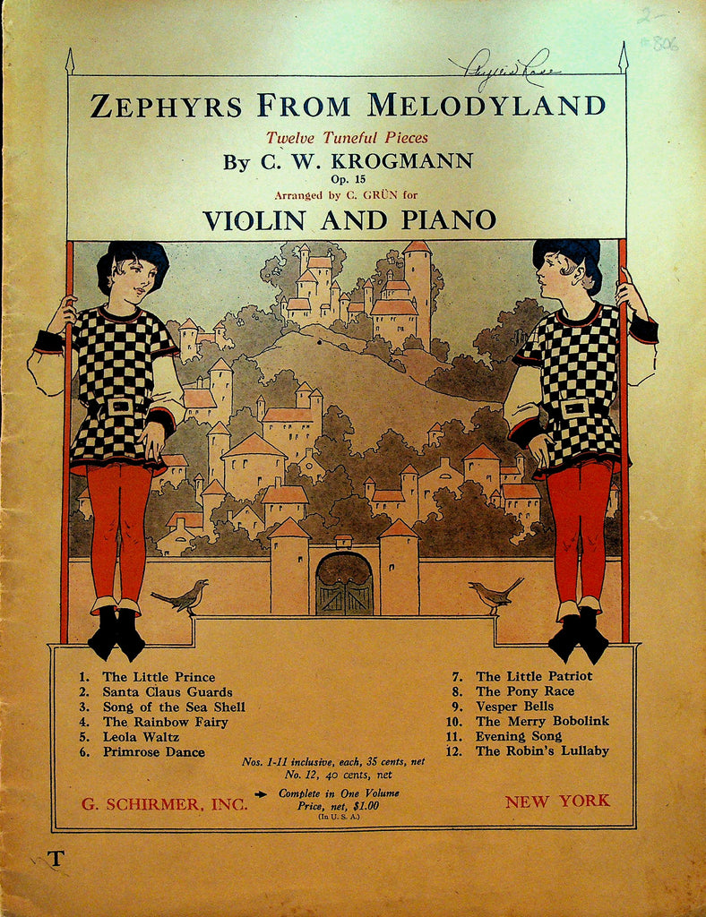 Zephyrs from Melodyland Songbook