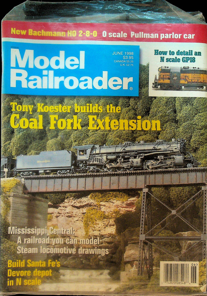 Model Railroader Magazine June 1998