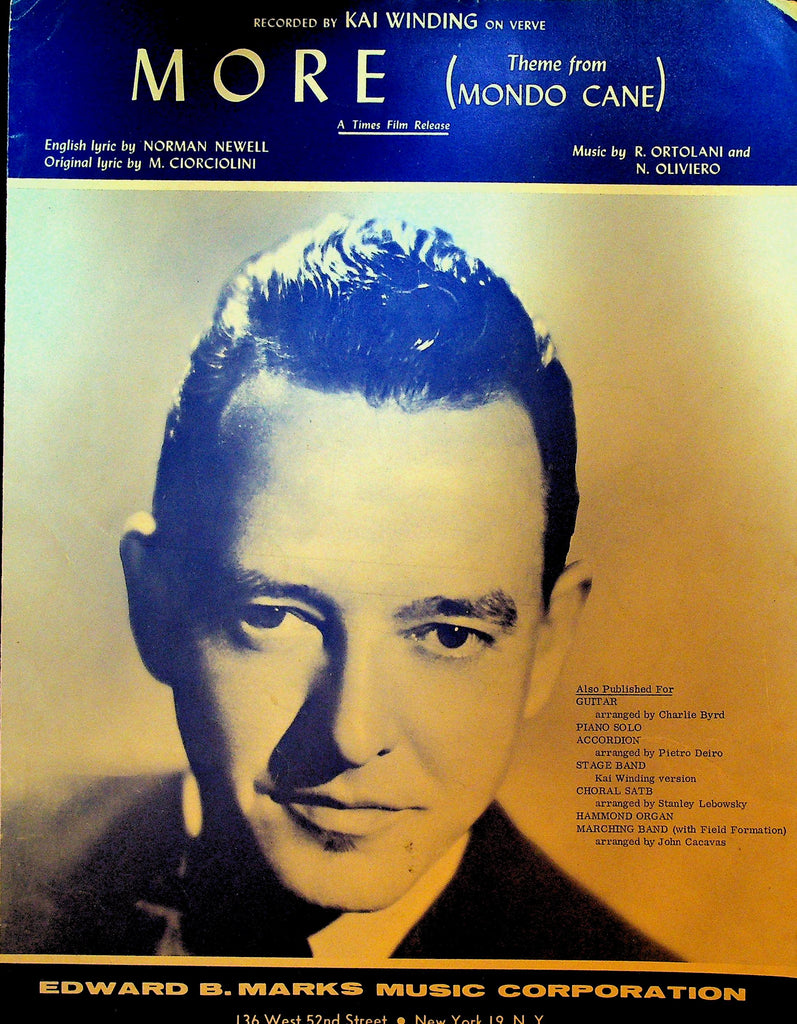 More Theme From Mondo Cane Sheet Music
