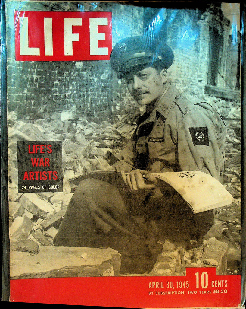 Life Magazine April 30 1945 WWII Artists