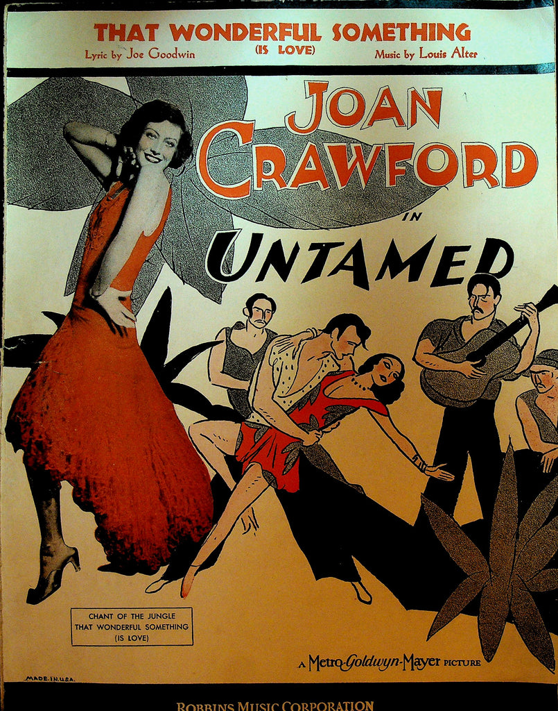That Wonderful Something Sheet Music Joan Crawford