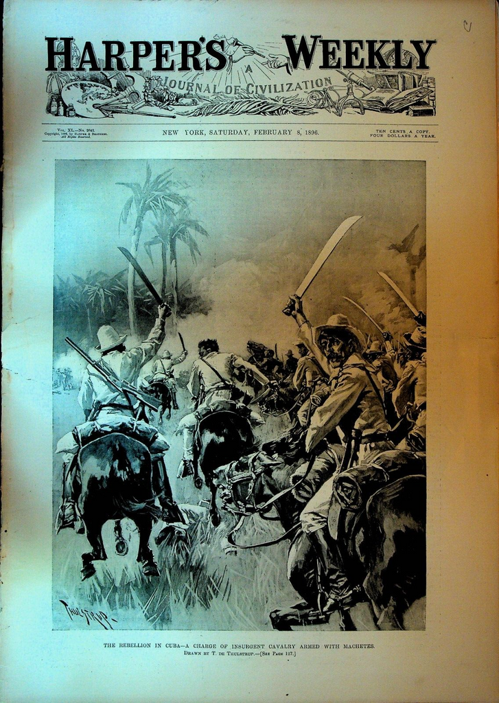 Harper's Weekly February 8 1896 SS St Paul Armenia San Francisco Chinatown0