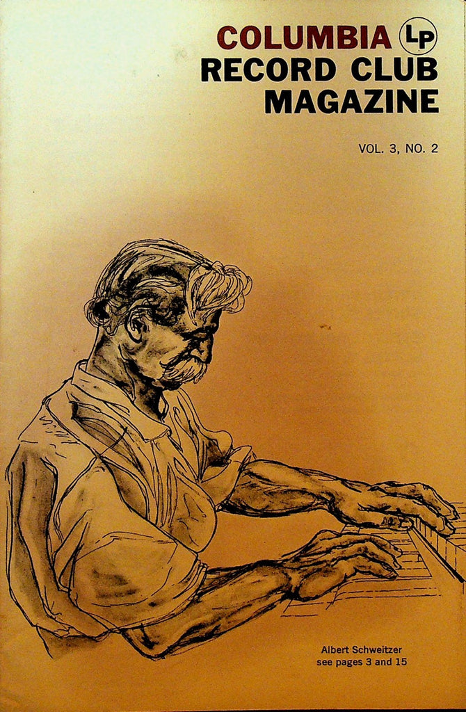 Columbia House Record Club Magazine 1957 Vol 3 #2 Albert Schweitzer0
