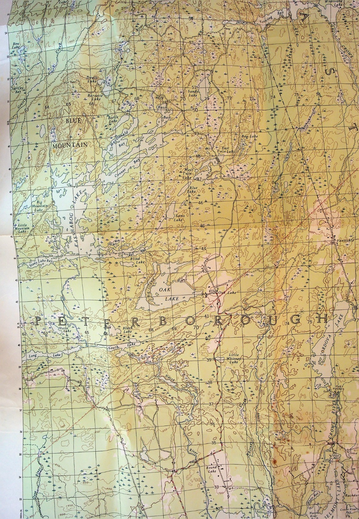 Bannockburn Ontario Canada Map 1950 Department of National Defence0
