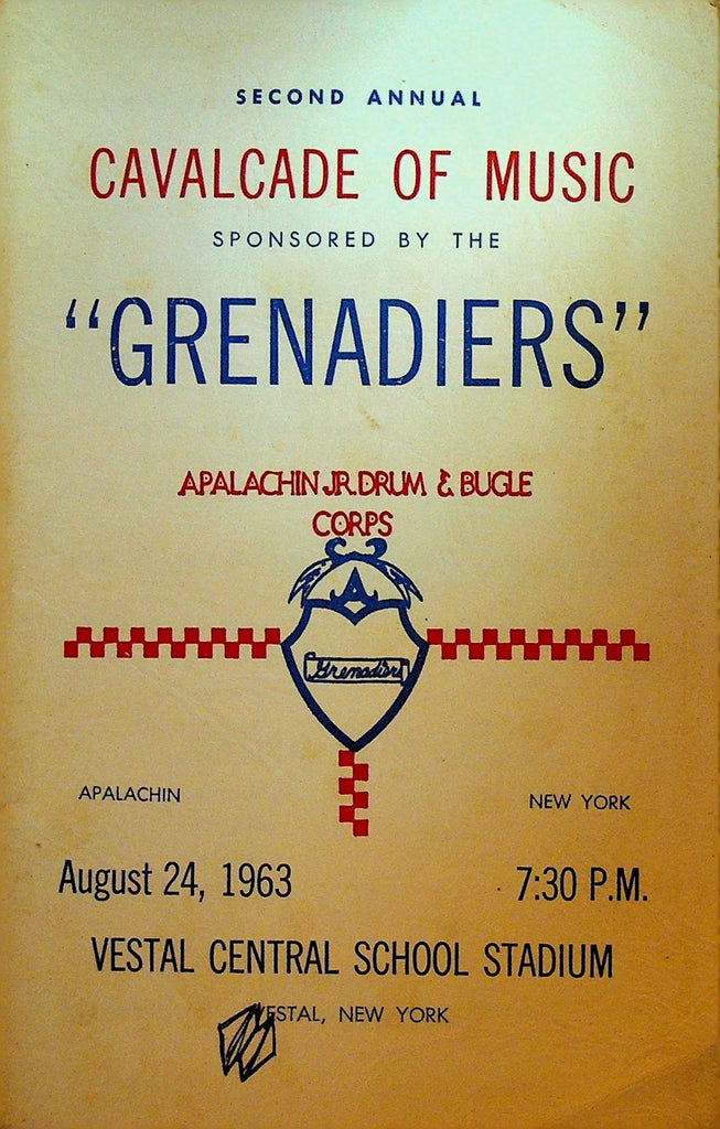 Cavalcade of Music Program 1963 Grenadiers Apalachin NY Jr Drum & Bugles Corp0