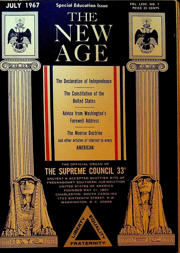 The New Age Magazine July 1967 Patriotic Issue Constitution George Washington0