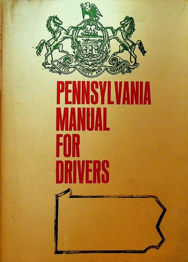 Pennsylvania Manual for Drivers 1960s0