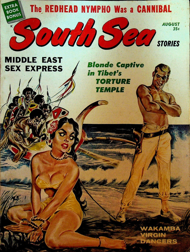 South Sea Stories Men's Magazine Cheesecake Pin-Up August 1961 Wakamba0