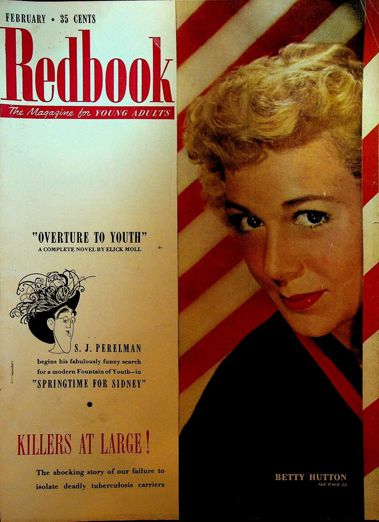Redbook Magazine February 1952 Betty Hutton SJ Perelman Elick Moll0