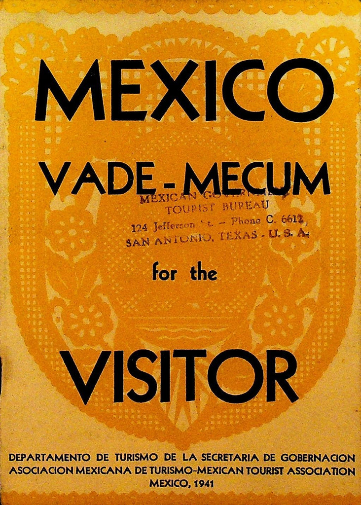 Mexico Vade Mecum for the Visitor Tourist Booklet 19410