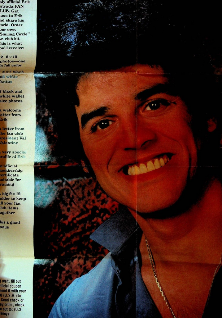 Erik Estrada Poster Weekly Reader #2538 1980