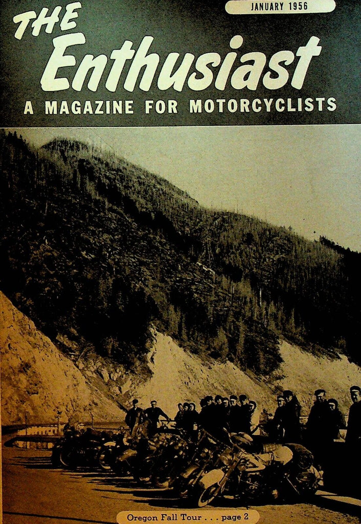 Harley Davidson Enthusiast Magazine Motorcycles January 1956 Hydra Glide