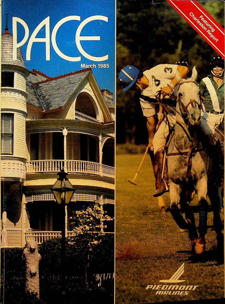 Pace Magazine Piedmont Airlines March 1985 Harvey Littleton Charleston SC