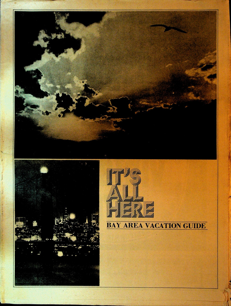 Bay Area Vacation Guide June 20 1974 Jackson Five Frank Zappa Dionne Warwick Ad0
