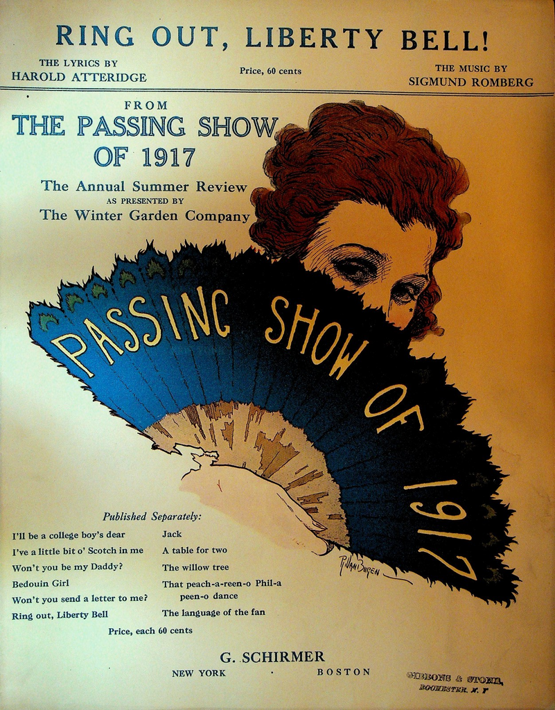 Ring Out Liberty Bell Sheet Music The Passing Show of 19170