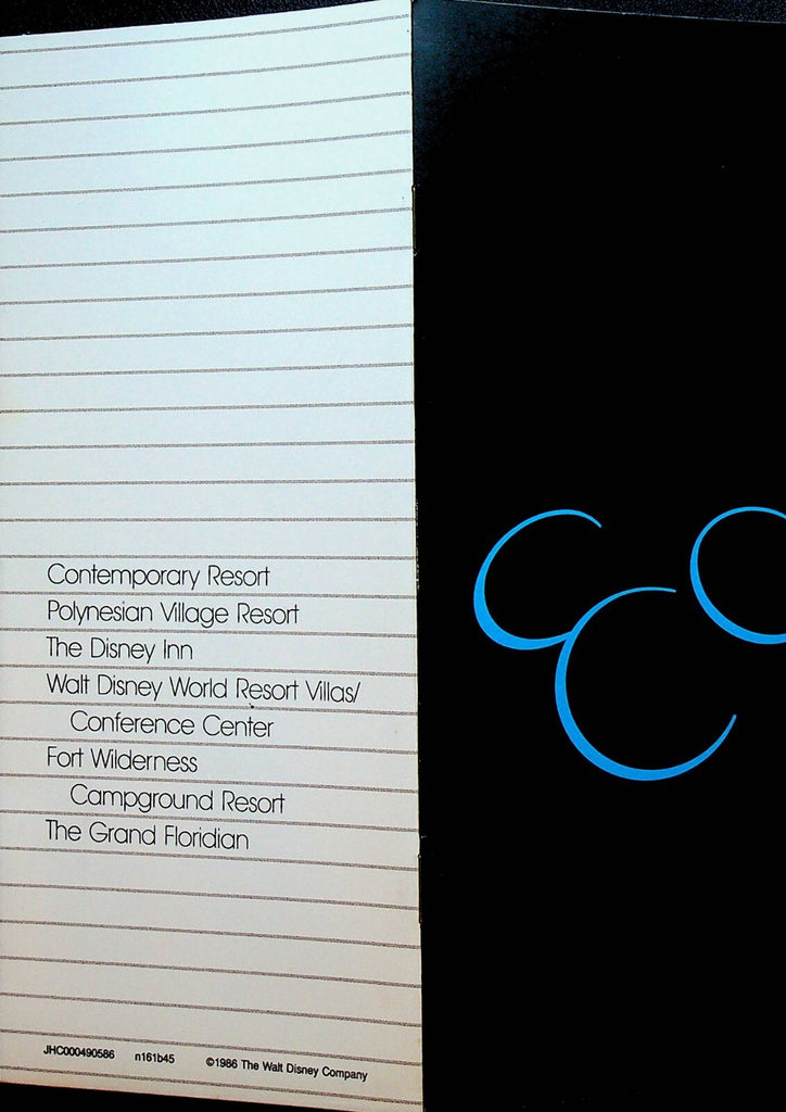 Walt Disney World Sales Booklet 1986 Positively Disney0