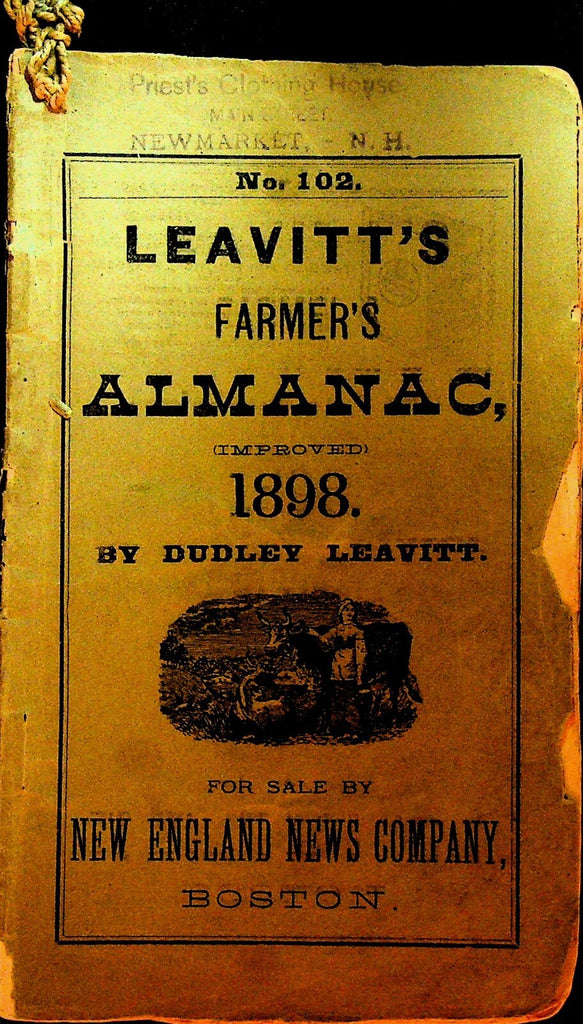 Leavitt's Farmer's Almanac 1898 Dudley Leavitt New England News Co0