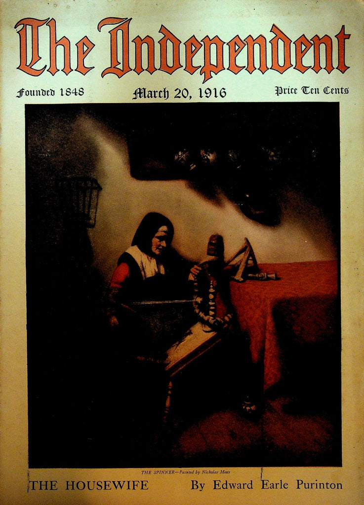 The Independent Magazine March 20 1916 WWI Pancho Villa William Shakespeare0