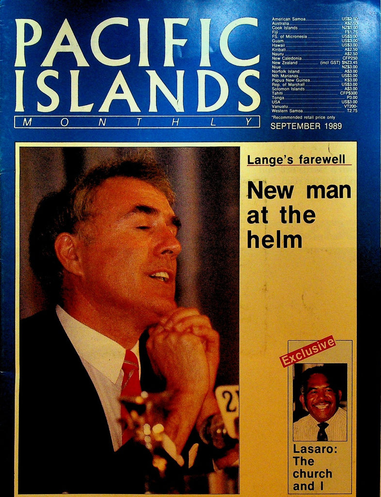 Pacific Islands Monthly September 1989 David Lange Manasa Lasaro0
