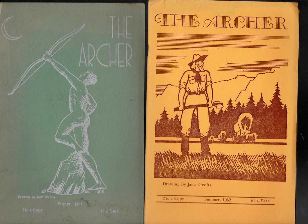 The Archer Magazine 1952 Set of 4 Jack Rivolta Wilfred & Elinor Henry Brown0